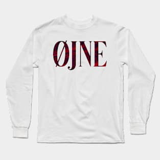 Ojne - Simple Typography Style Long Sleeve T-Shirt